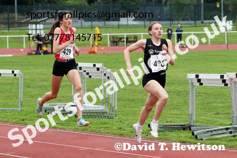 Women and Girls 800 metres, 2021 North Eastern Track and Field Champs., Middesbrough. Photo: David T. Hewitson/Sports for All Pics